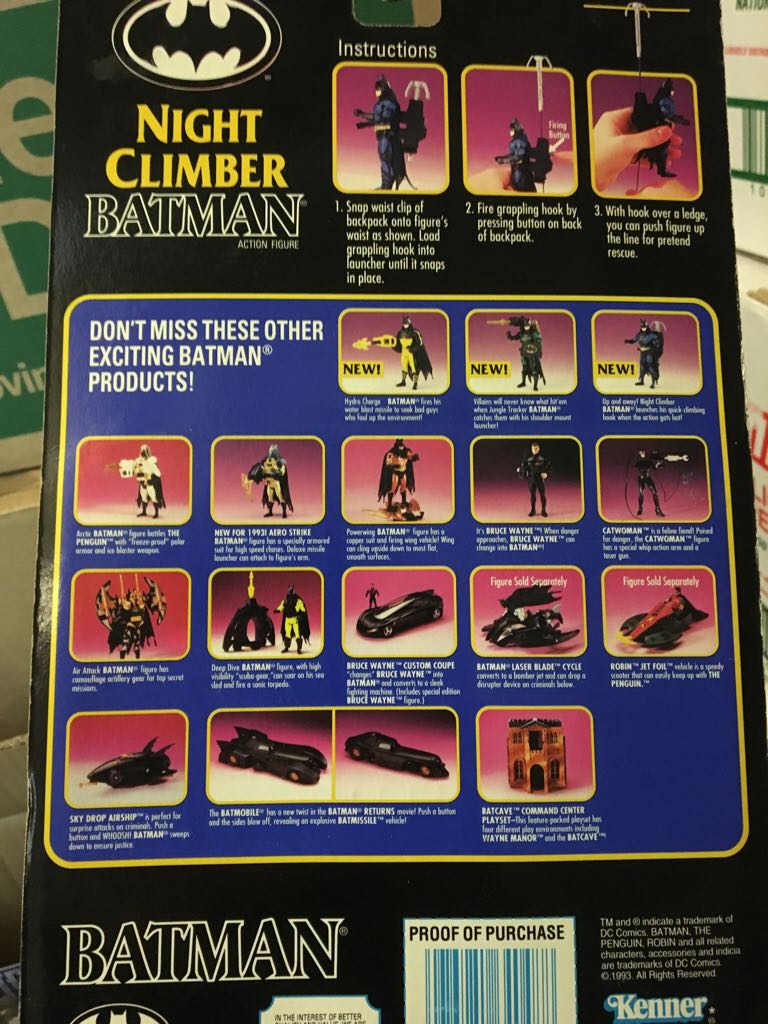 Night Climber Batman - Kenner (Batman Returns) action figure collectible - Main Image 2