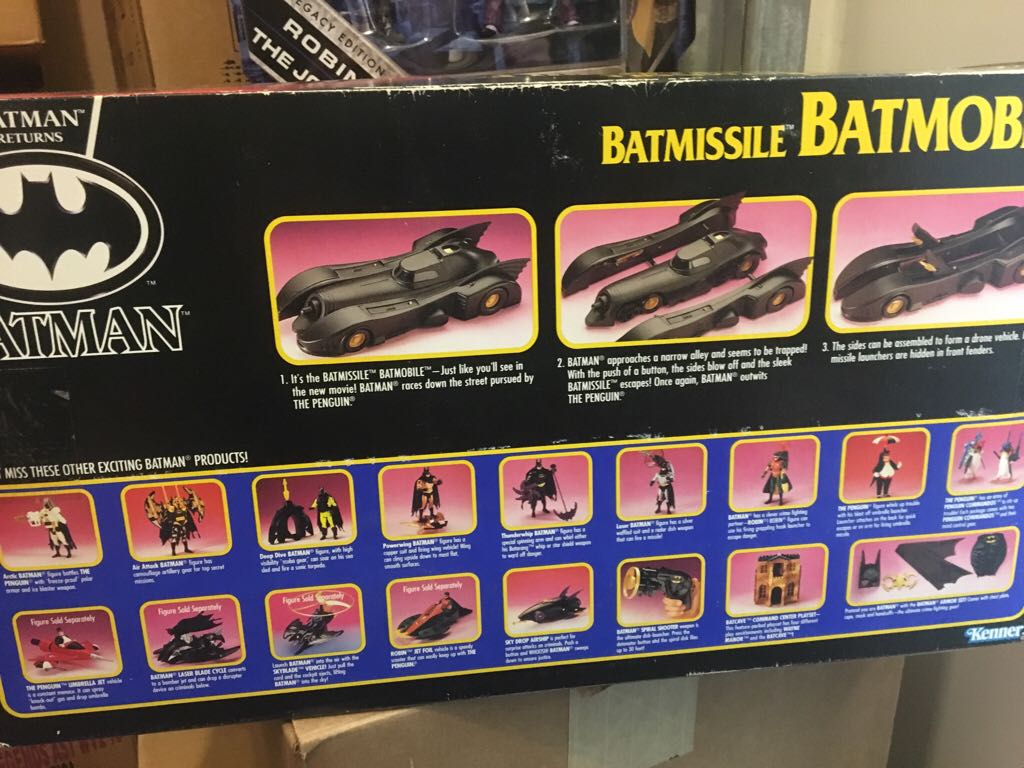 Batmissle Batmobile - Kenner (Batman Returns) action figure collectible [Barcode 076281639109] - Main Image 2