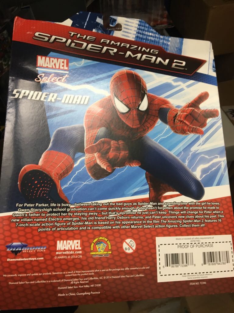 Spider-Man (ASM2) - Diamond Select (Marvel Select) action figure collectible [Barcode 699788723968] - Main Image 2