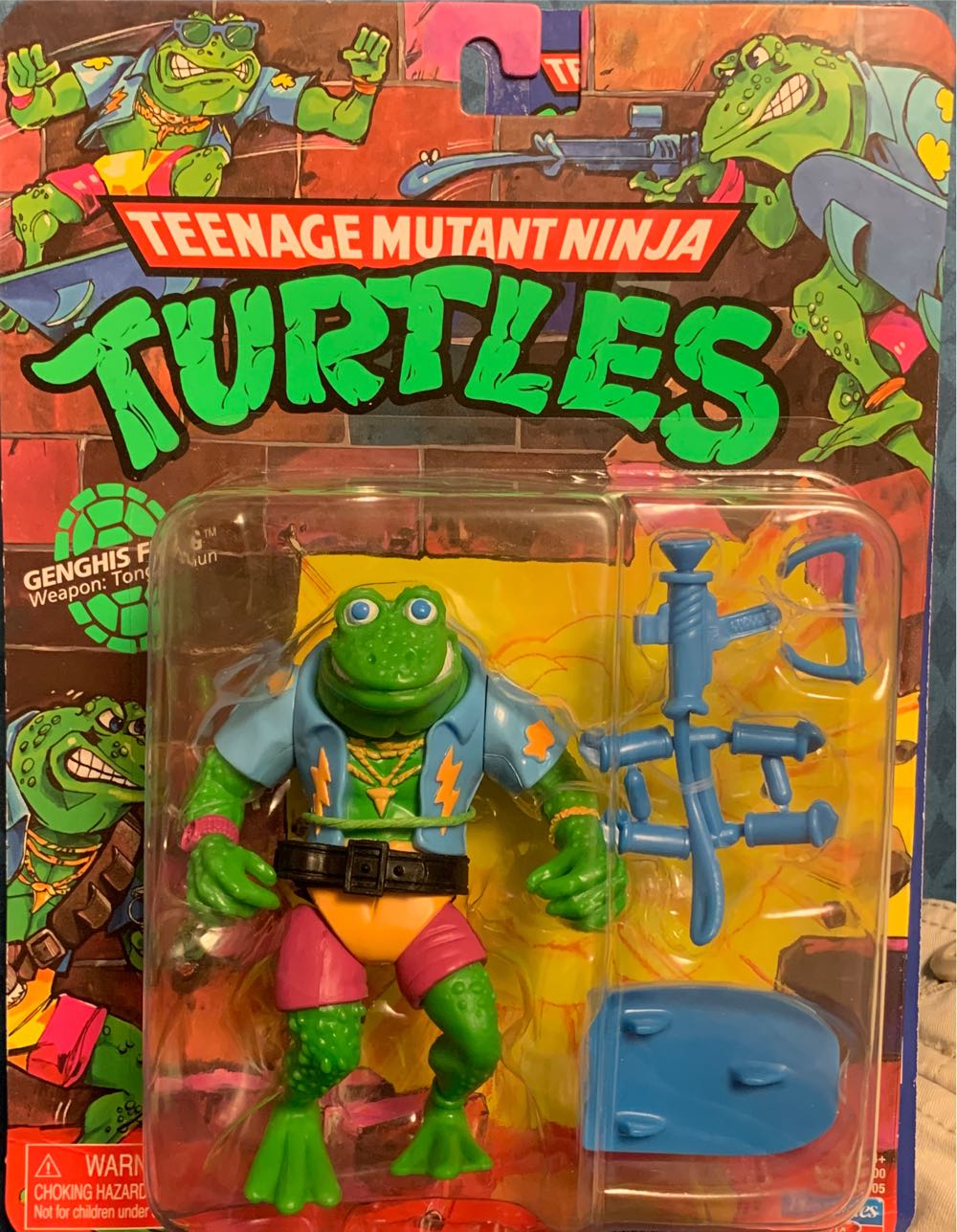 TMNT: Genghis Frog (classic re-release) - Playmates Toys (TMNT Classic (Reissue)) action figure collectible [Barcode 043377810056] - Main Image 2