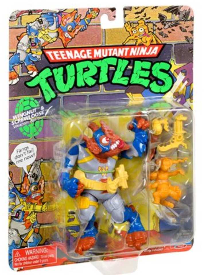 TMNT- Wingnut & Screwloose Reissue - Playmates Toys (TMNT Classic (Reissue)) action figure collectible [Barcode 043377810155] - Main Image 3