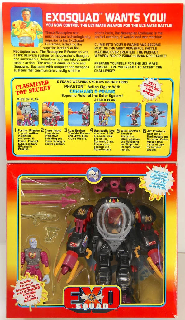 Exo-Squad: Phaeton with Command E-Frame - Playmates (Exo-Squad Series 1) action figure collectible - Main Image 3