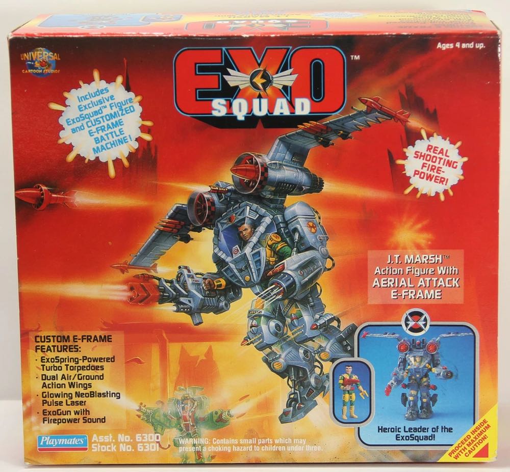 Exo-Squad: J.T. Marsh with Aerial Attack E-Frame - Playmates (Exo-Squad Series 1) action figure collectible - Main Image 2