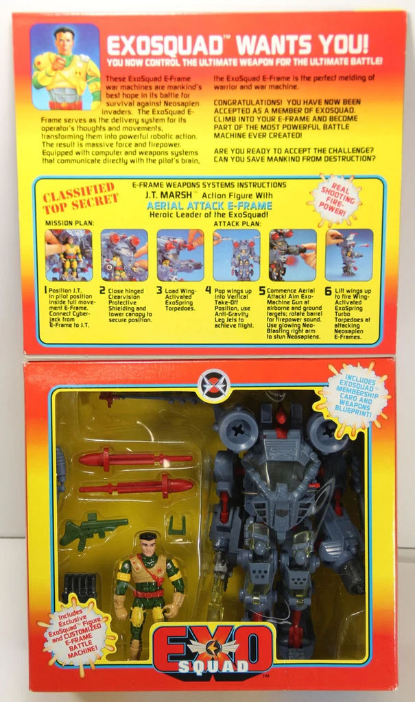 Exo-Squad: J.T. Marsh with Aerial Attack E-Frame - Playmates (Exo-Squad Series 1) action figure collectible - Main Image 3