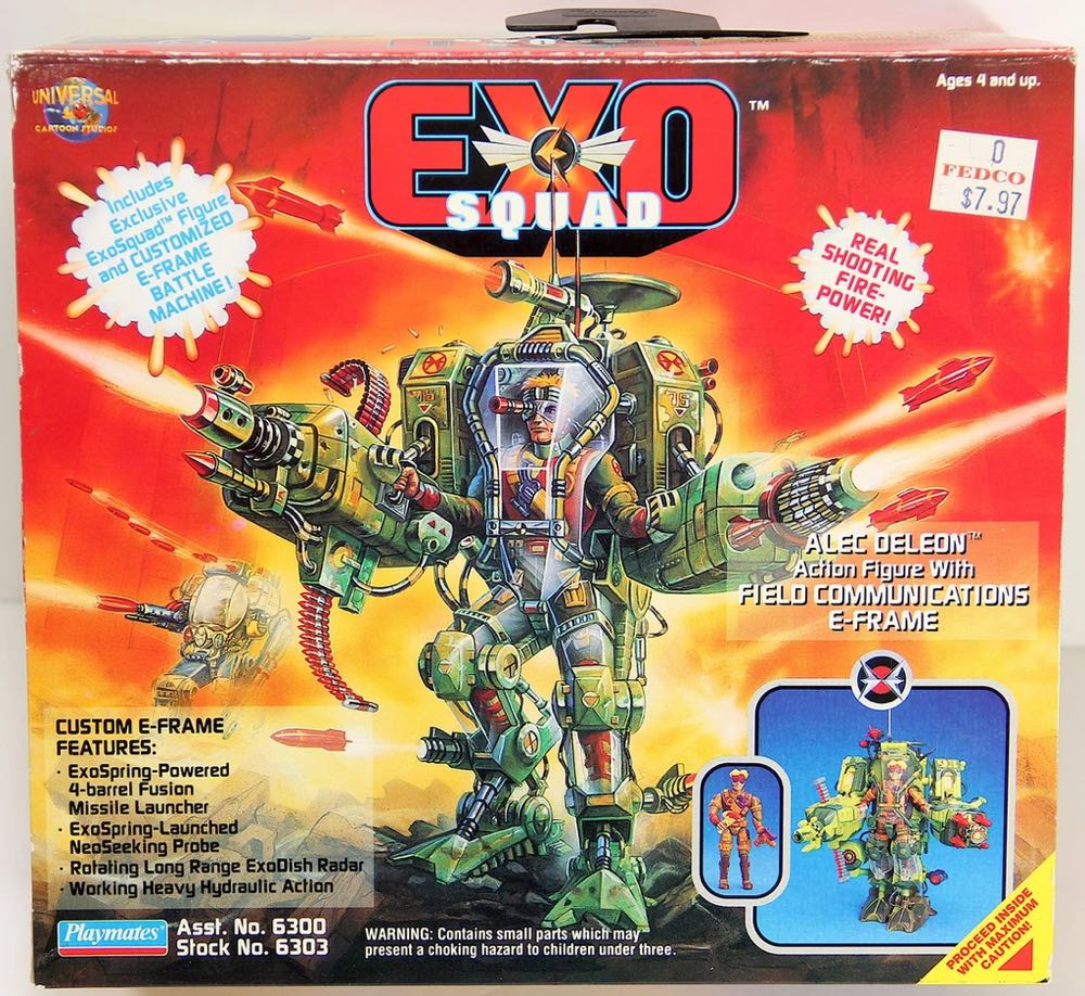Exo-Squad: Alex Deleon with Field Communications E-Frame - Playmates (Exo-Squad Series 1) action figure collectible - Main Image 2