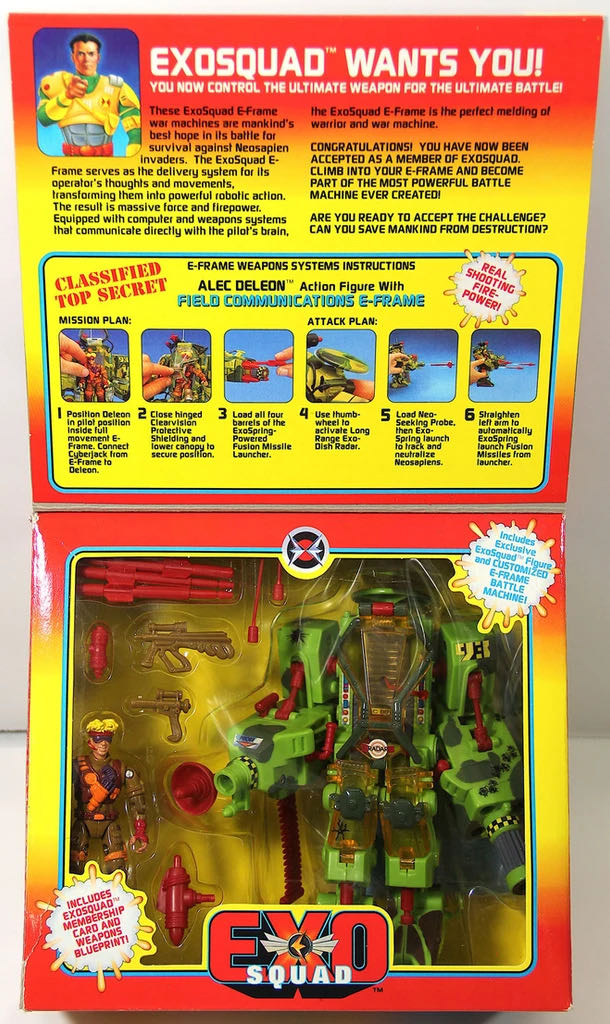 Exo-Squad: Alex Deleon with Field Communications E-Frame - Playmates (Exo-Squad Series 1) action figure collectible - Main Image 3