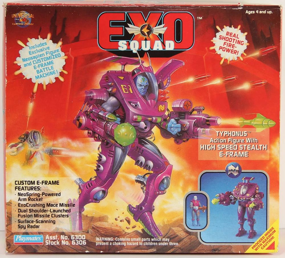 Exo-Squad: Typhonus with High Speed Stealth E-Frame - Playmates (Exo-Squad Series 1) action figure collectible - Main Image 2