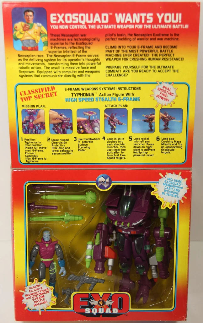 Exo-Squad: Typhonus with High Speed Stealth E-Frame - Playmates (Exo-Squad Series 1) action figure collectible - Main Image 3