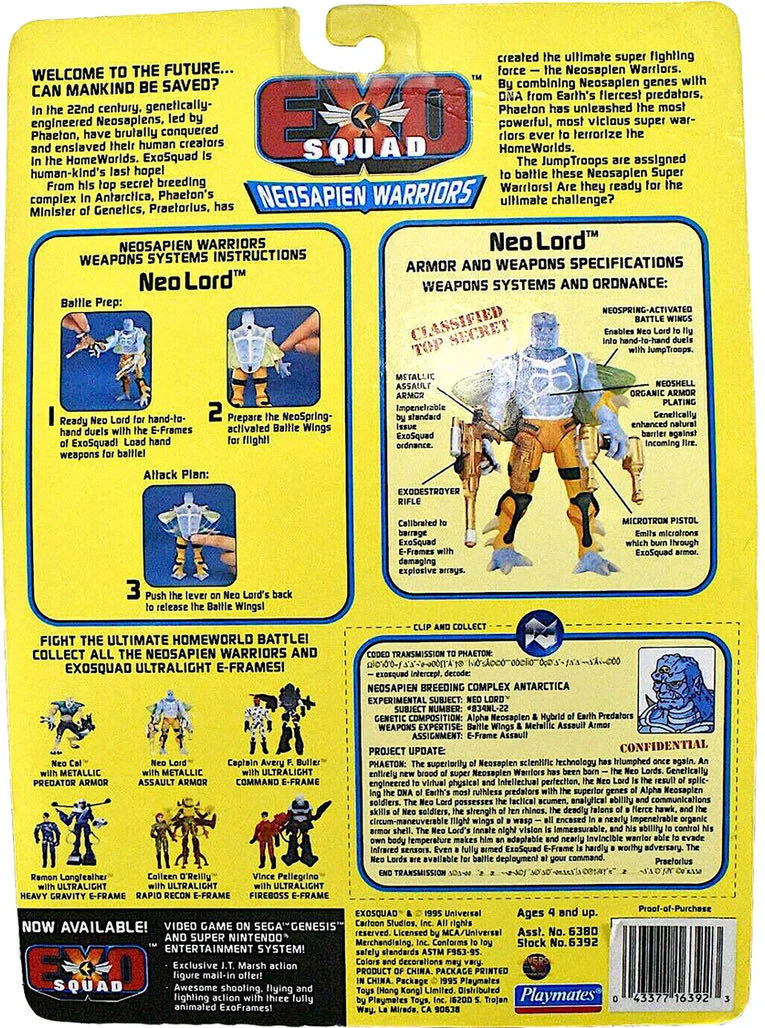 Exo-Squad: Neo-Lord - Playmates (Exo-Squad: Neosapien Warriors) action figure collectible - Main Image 3