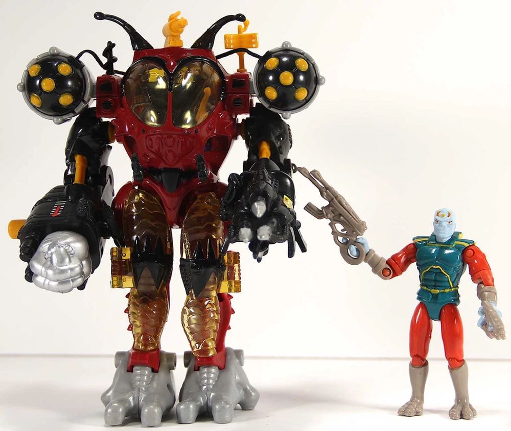 Exo-Squad: General Draconis with Interrogator E-Frame  - Playmates (Exo-Squad Series 3) action figure collectible - Main Image 1