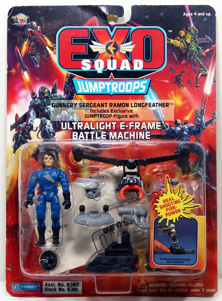 Exo-Squad: Gunnery Sergeant Ramone Longfeather - Playmates (Exo-Squad Jumptroops) action figure collectible - Main Image 2