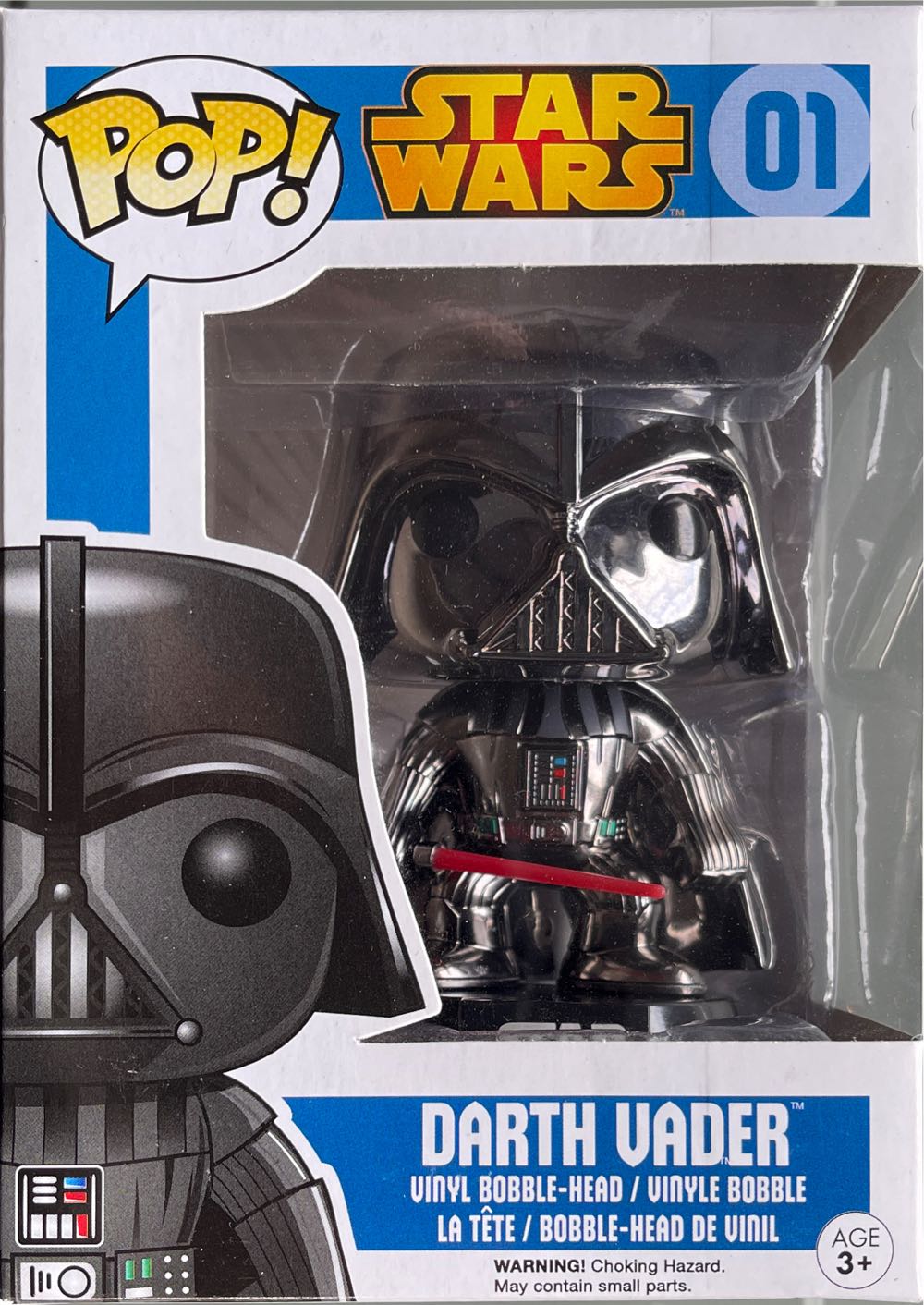 Funko Pop! Star Wars: Metallic Chrome Darth Vader #01  (Funko POP! Star Wars) action figure collectible [Barcode 849803068271] - Main Image 2