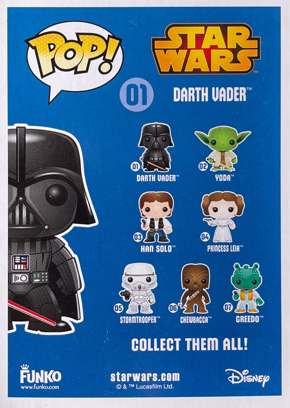 Funko Pop! Star Wars: Metallic Chrome Darth Vader #01  (Funko POP! Star Wars) action figure collectible [Barcode 849803068271] - Main Image 3