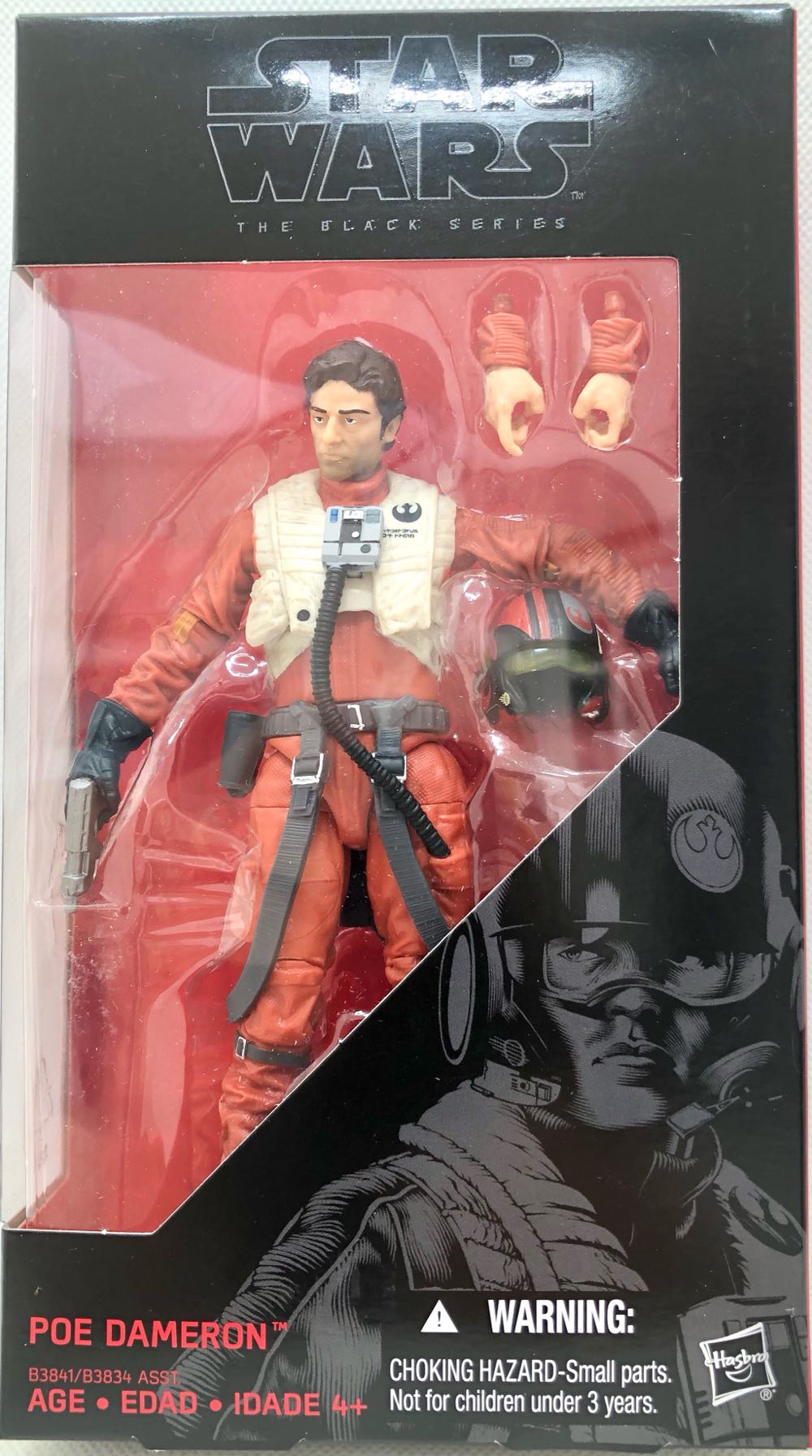 Poe Dameron (X-Wing) - Hasbro (Star Wars Black 6”) (Star Wars) action figure collectible - Main Image 1