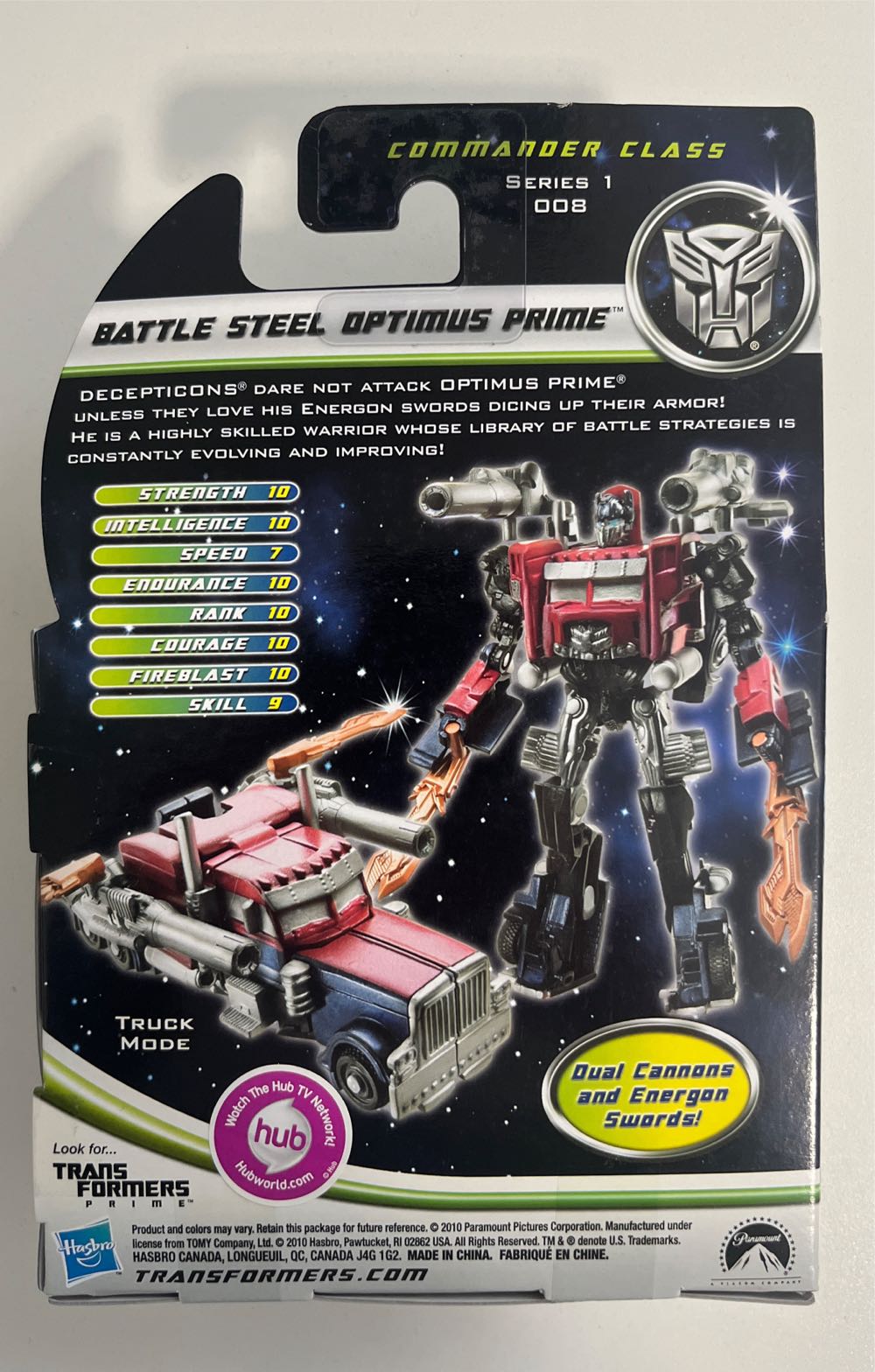 Battle Steel Optimus Prime - Hasbro (Transformers: Dark Of The Moon) action figure collectible [Barcode 653569593539] - Main Image 2