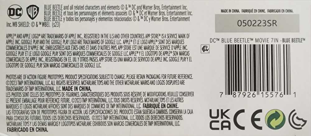 Blue Beetle - DCCU - EXTENDED UNIVERSE (Blue Beetle) action figure collectible [Barcode 787926155761] - Main Image 4