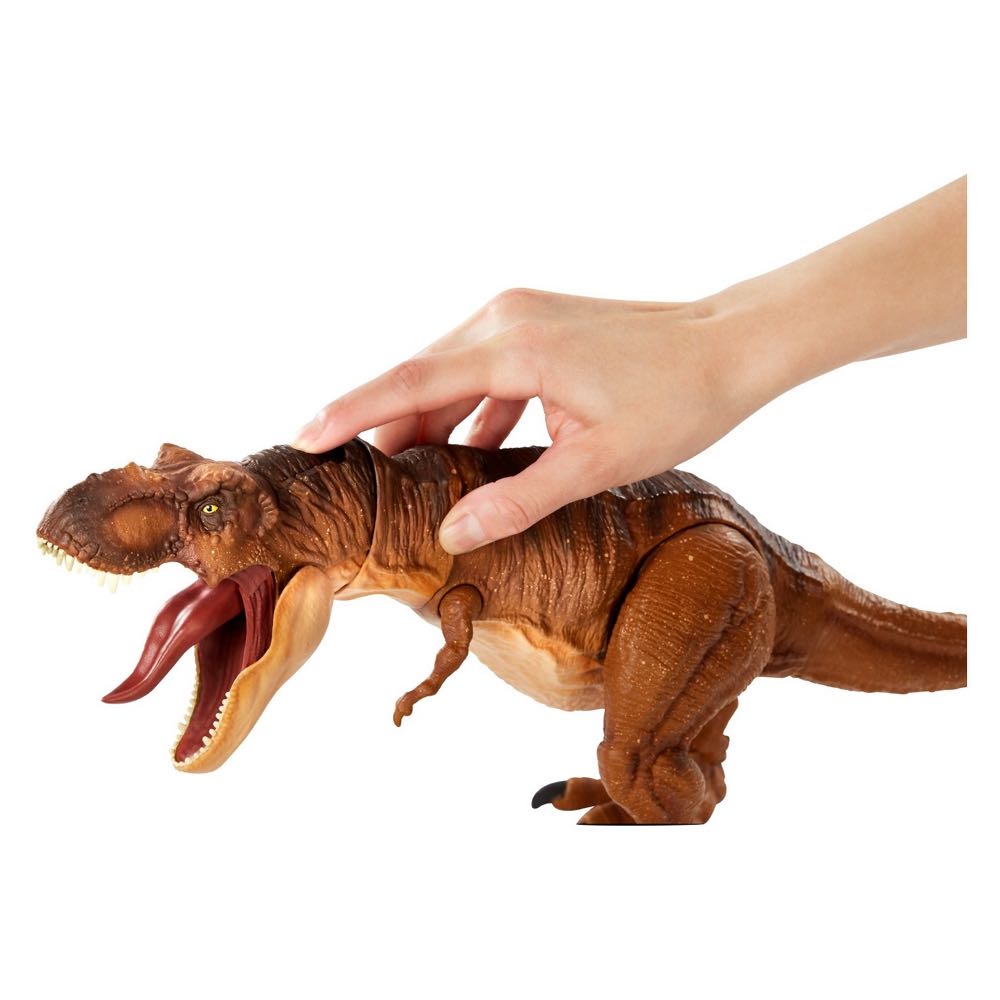 Tyrannosaurus Rex “extreme Chompin” - Jurassic World Dino Rivals - FTT21 - Mattel action figure collectible [Barcode 887961650631] - Main Image 3