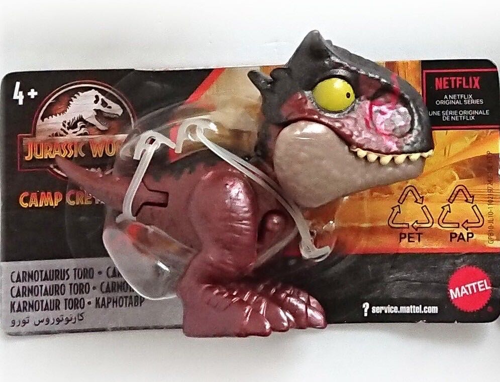 Carnotaurus Toro - Jurassic World Camp Cretaceous Snap Squad - GGN32 - Mattel action figure collectible [Barcode 887961862027] - Main Image 2