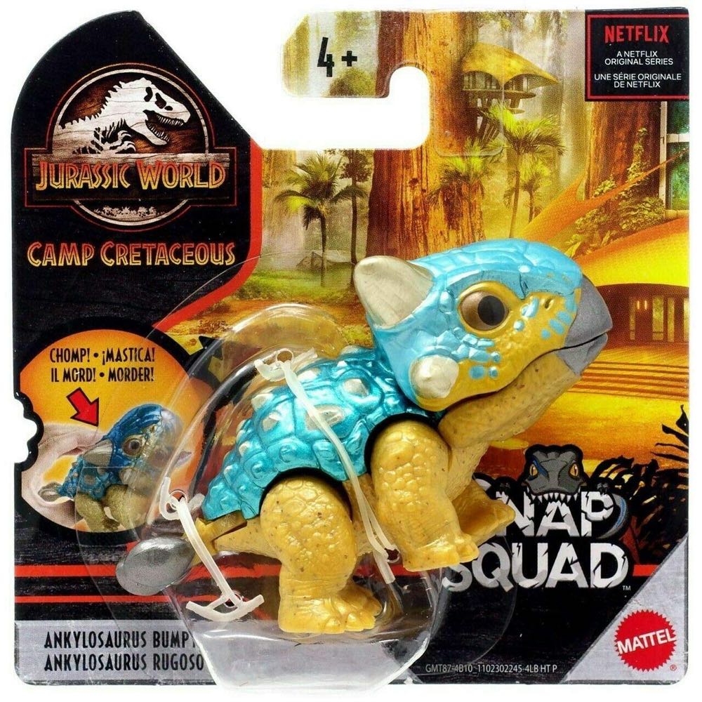 Ankylosaurus Bumpy - Jurassic World Camp Cretaceous Snap Squad - GMT87 - Mattel action figure collectible [Barcode 887961862041] - Main Image 2