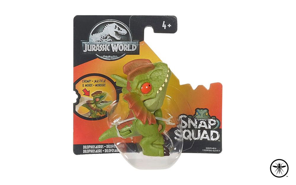 Dilophosaurus VERDE - Jurassic World Snap Squad - GGN29 - Mattel action figure collectible [Barcode 887961783469] - Main Image 2