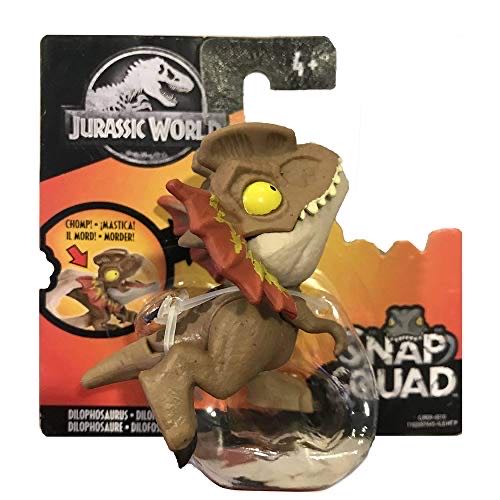 Dilophosaurus MARRONE - Jurassic World Snap Squad - GGN29 - Mattel action figure collectible [Barcode 887961815603] - Main Image 2