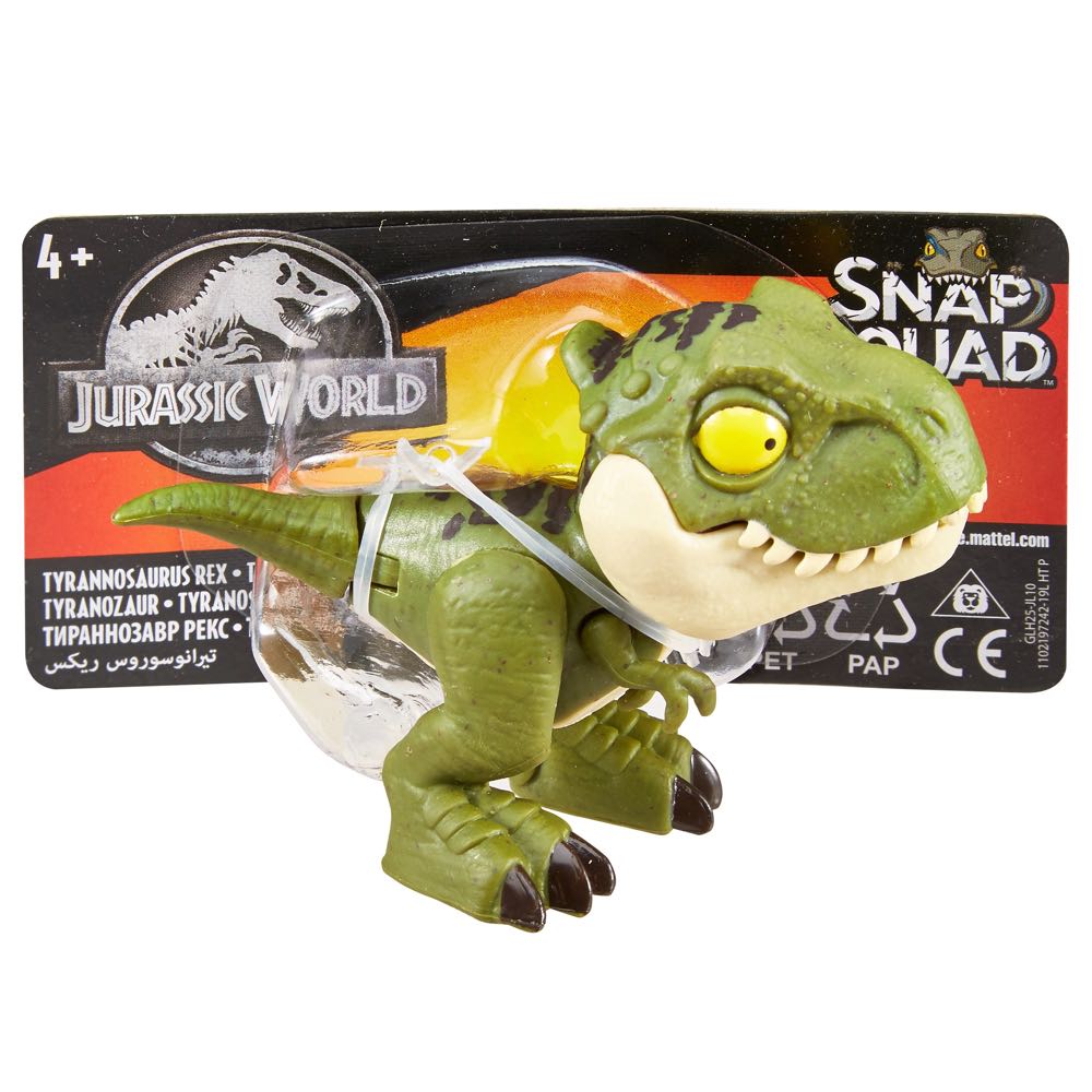 Tyrannosaurus Rex VERDE - Jurassic World Snap Squad - GGN27 - Mattel action figure collectible [Barcode 887961840452] - Main Image 2