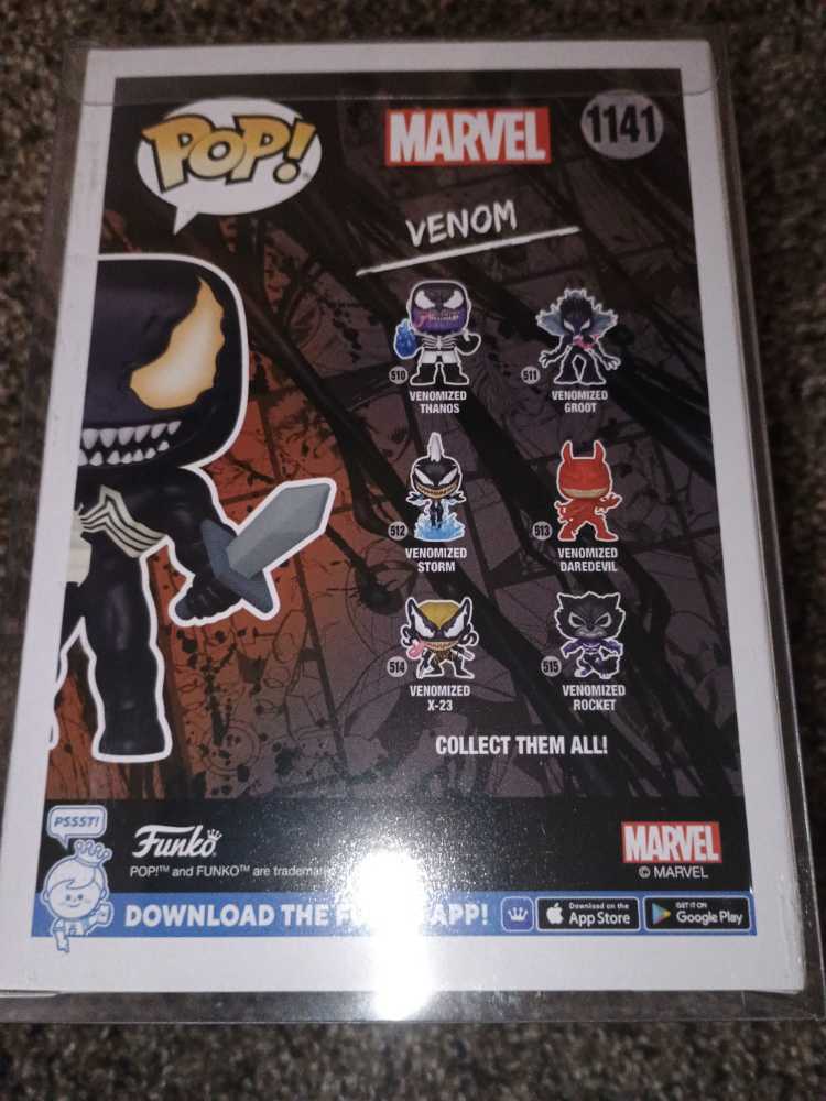 Venom Glow In The Dark Shop Exclusive Vinyl Figure With Additional Sketch David Duke - Funko Pop (Venom) action figure collectible [Barcode 889698682473] - Main Image 3
