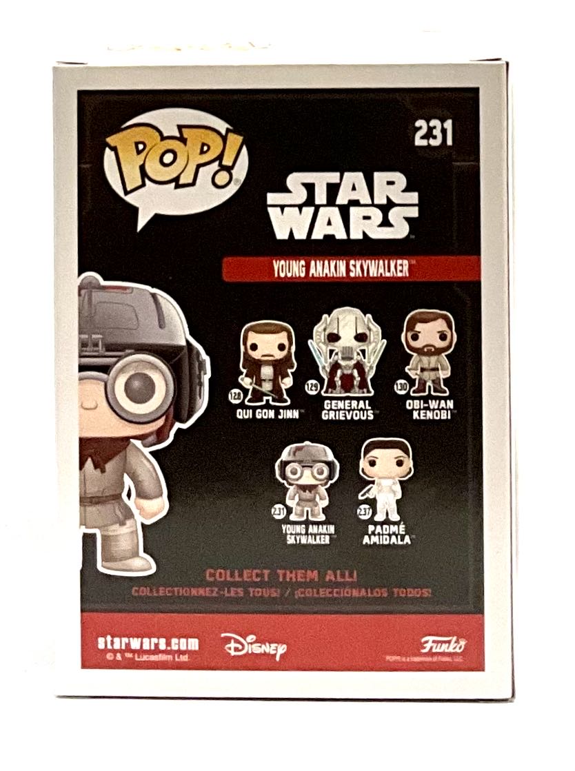 #231 Young Anakin Skywalker  (Funko Pop!) action figure collectible [Barcode 889698147989] - Main Image 2