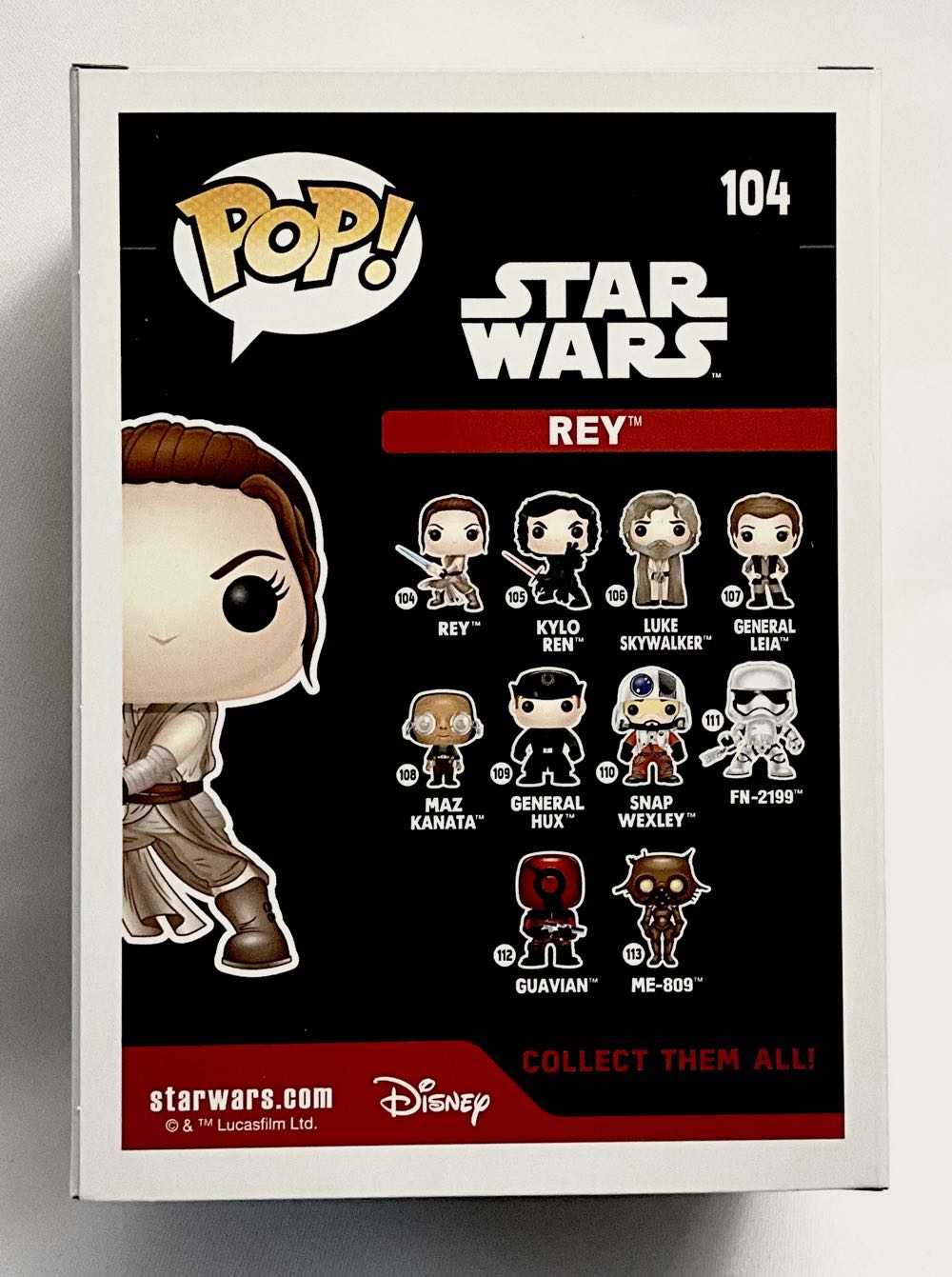 #104 Rey  (Funko Pop!) action figure collectible [Barcode 849803096182] - Main Image 2