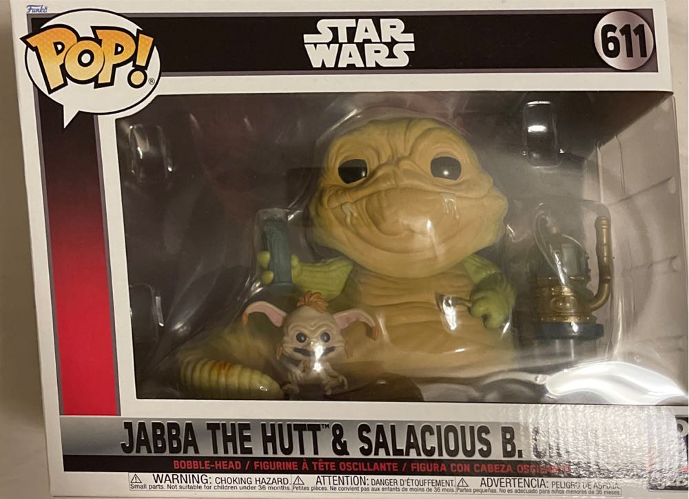 Pop: Funko Pop! Movie Moment: Star Wars Return Of The Jedi 40th Anniversary Jabba The Hutt & Salacious B. Crumb - Funko (Star Wars Pop!) action figure collectible [Barcode 889698707428] - Main Image 2