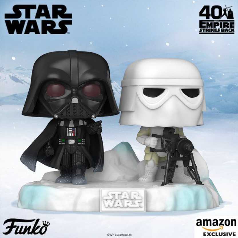 Funko Pop! Deluxe Star Wars: Battle At Echo Base Series Darth Vader And Snowtrooper Amazon Exclusive Figure 6 Of 6  (Funko Pop!) action figure collectible [Barcode 889698466189] - Main Image 4