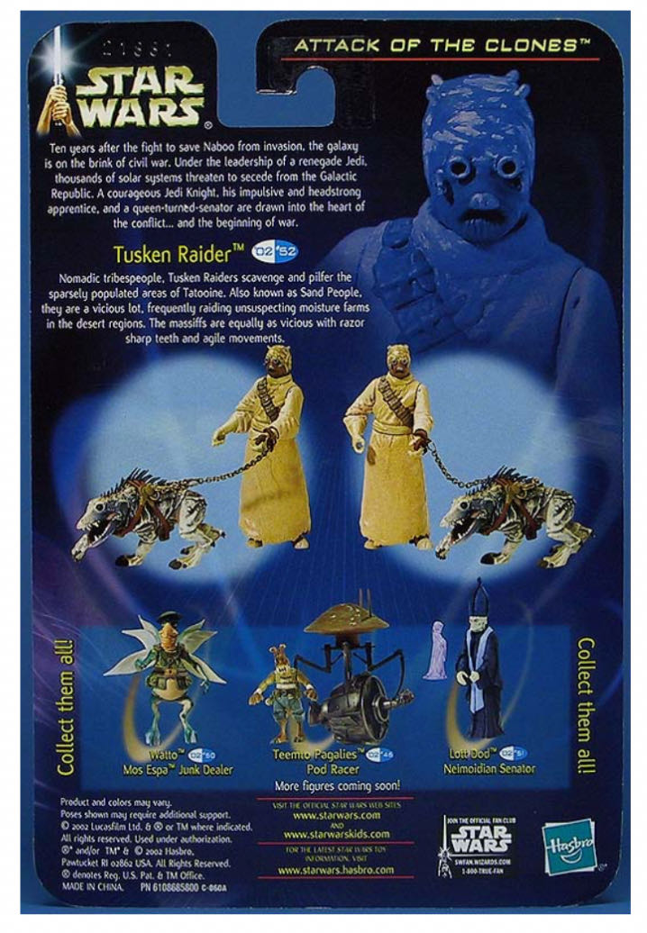 Star Wars: Sand People/Tusken Raider with Massiff - Hasbro (Attack of the Clones 02-52) action figure collectible - Main Image 4