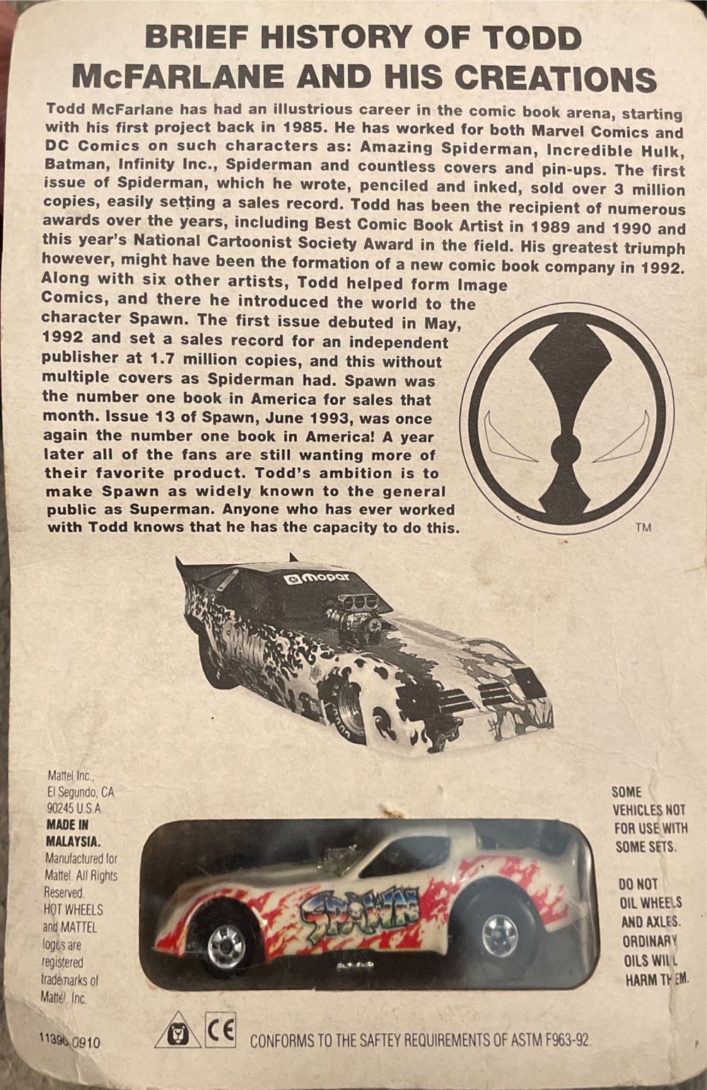 Spawn Mobile - Hotwheels action figure collectible - Main Image 2