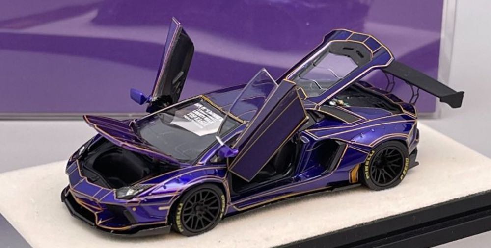 1. Lamborghini Aventador Purple Tron - PGM (LB Performace) action figure collectible - Main Image 4