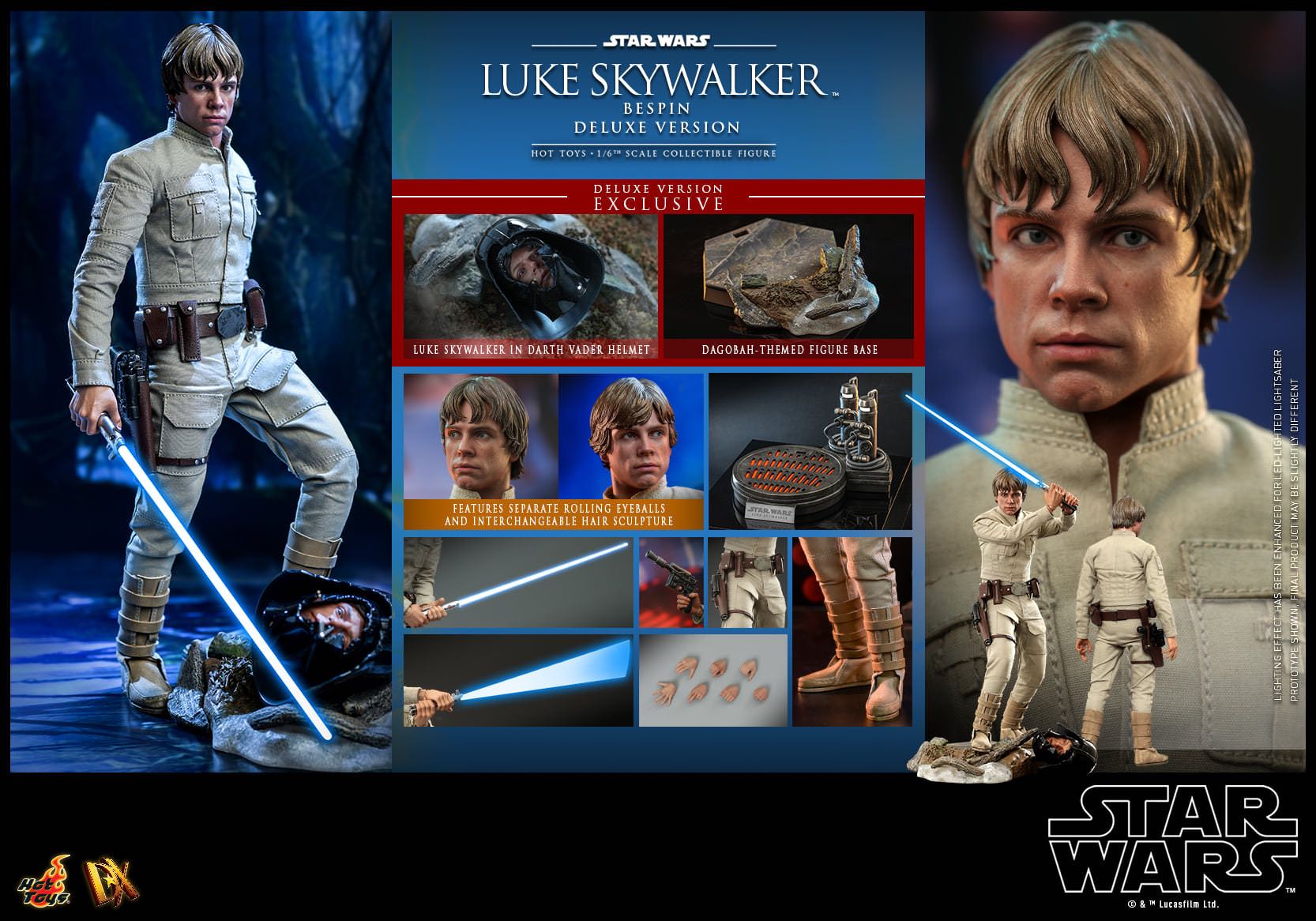 Luke Skywalker (Bespin) - Hot Toys (Star Wars: Episode V - The Empire Strikes Back) action figure collectible [Barcode 4895228611307] - Main Image 10