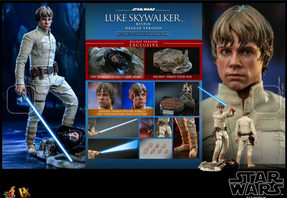 Luke Skywalker (Bespin) - Hot Toys (Star Wars: Episode V - The Empire Strikes Back) action figure collectible [Barcode 4895228611307] - Main Image 4