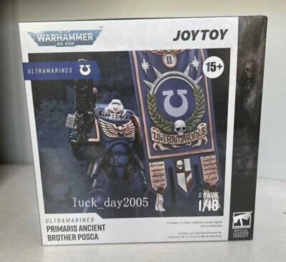Joytoy Warhammer 40K : Ultramarines Primaris Ancient Brother Posca  action figure collectible [Barcode 6973130372498] - Main Image 2