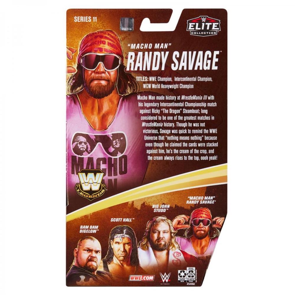 Macho Man Randy Savage - Mattel (WWE Elite Legends Series 11) action figure collectible - Main Image 2