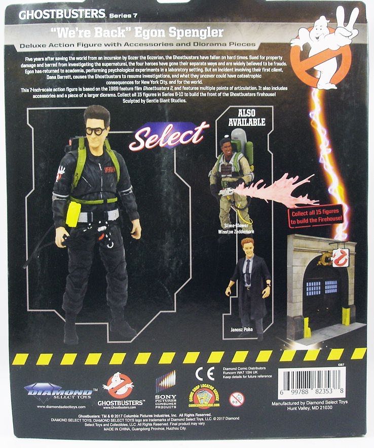 “We’re Back” Egon Spengler - Dimond Select (Ghosbusters 2) action figure collectible [Barcode 699788823538] - Main Image 2