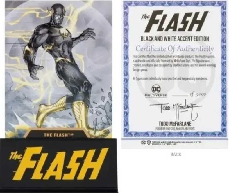 Flash (Black And White Accent) - McFarlane Toys (DC Rebirth) action figure collectible [Barcode 787926170436] - Main Image 4