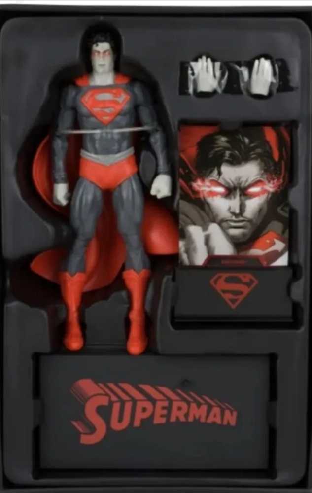 DC Multiverse Superman: Black Adam (Black & White Accent Edition) - McFarlane Toys (McFarlane Gold Label Collection) action figure collectible [Barcode 787926170498] - Main Image 2