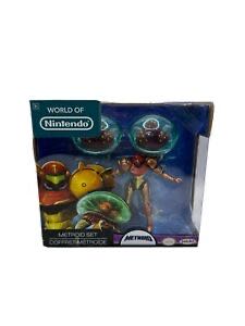 Set New Sealed World Of Nintendo Metroid Set Jakks Pacific Samus  action figure collectible [Barcode 039897859781] - Main Image 1
