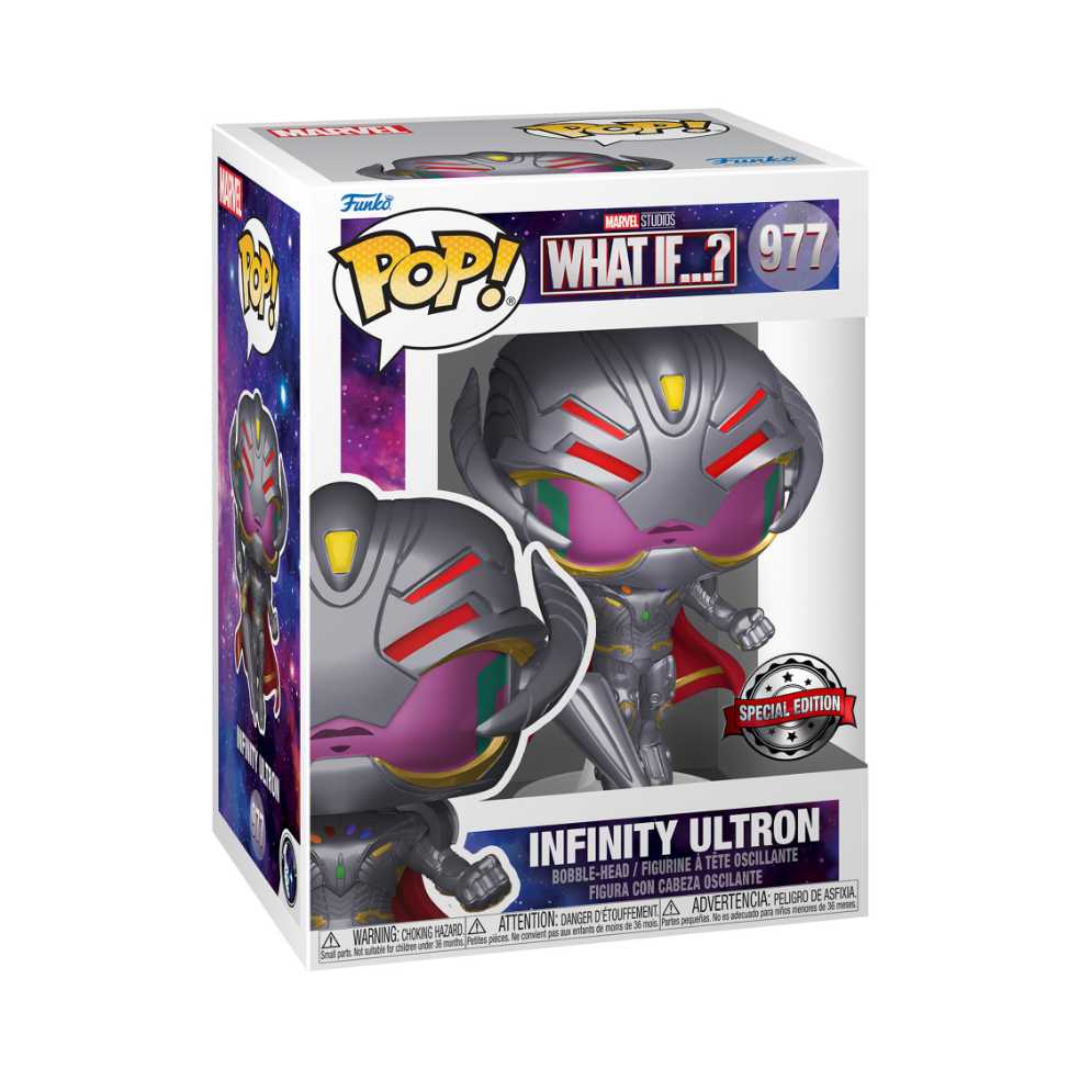 Marvel: Funko Pop! What If...? TV Series - Infinity Ultron With Javelin Weapon #977 - Funko Pop! Television (Marvel What If...?) action figure collectible [Barcode 889698603386] - Main Image 2