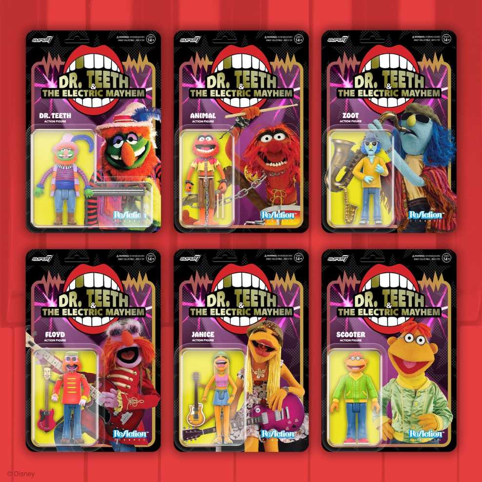 Electric Mayhem - Animal - Super 7 / ReAction Figures (The Muppets) action figure collectible [Barcode 840049821484] - Main Image 4