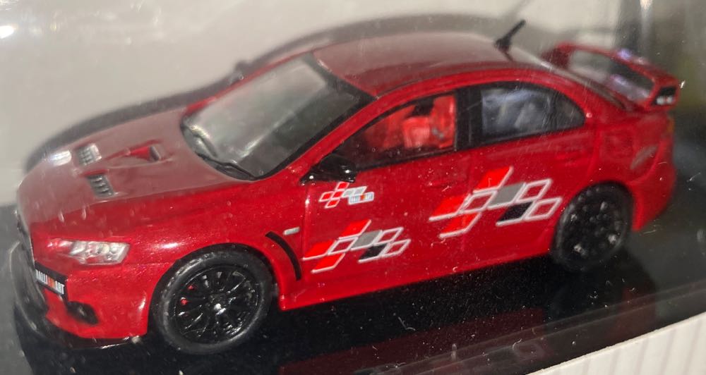 Mitsubishi Lancer Evo X Ralliart Red - Tarmac (Rally) action figure collectible [Barcode 9580015707763] - Main Image 2