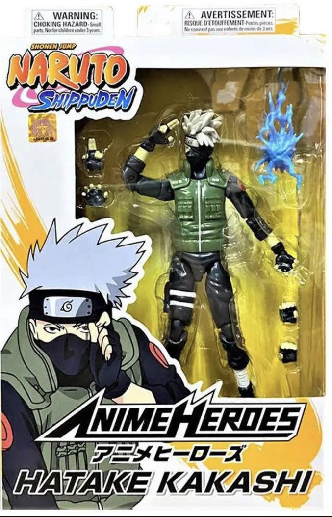 Kakashi Hatake - Bandai America (Naruto: Shippuden Anime Heroes) action figure collectible [Barcode 0045557369033] - Main Image 2
