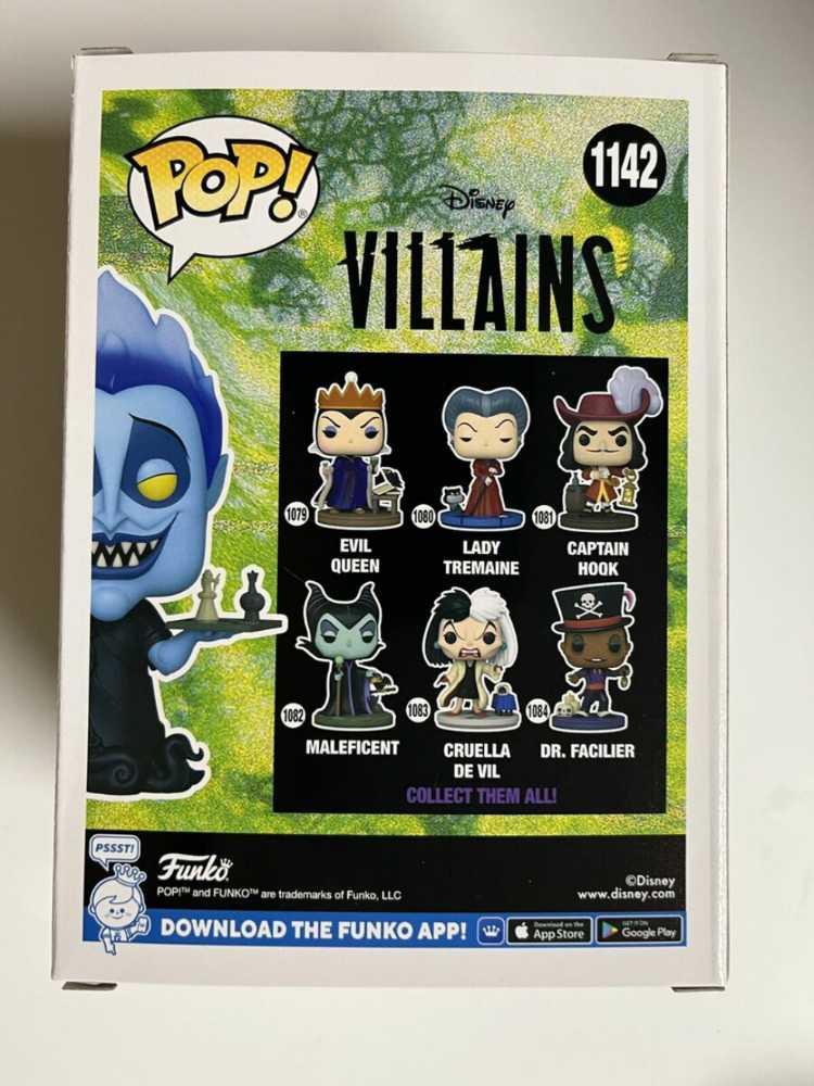 Funko Pop! Disney Villians - Hades With Chess Board #1142 - Funk Pop! Animation (Disney Villains) action figure collectible [Barcode 889698586399] - Main Image 4