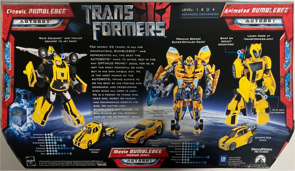Legacy Of Bumblebee (Classic, Movie & Animated Bumblebee) - Hasbro (Transformers [2007]) action figure collectible [Barcode 653569350590] - Main Image 2