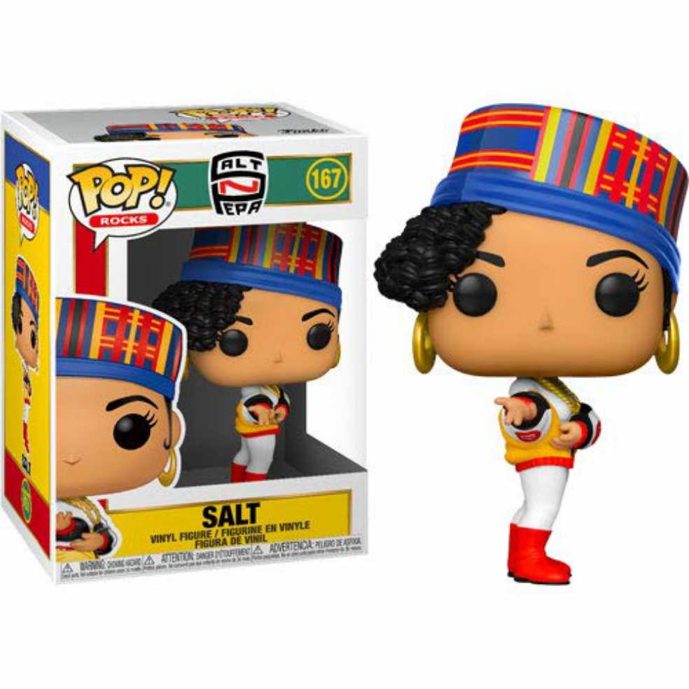 Salt N Pepa: Funko Pop! Salt-N-Pepa - Salt #167 - Funko Pop! Rocks (Salt N Pepa) action figure collectible [Barcode 889698453790] - Main Image 2