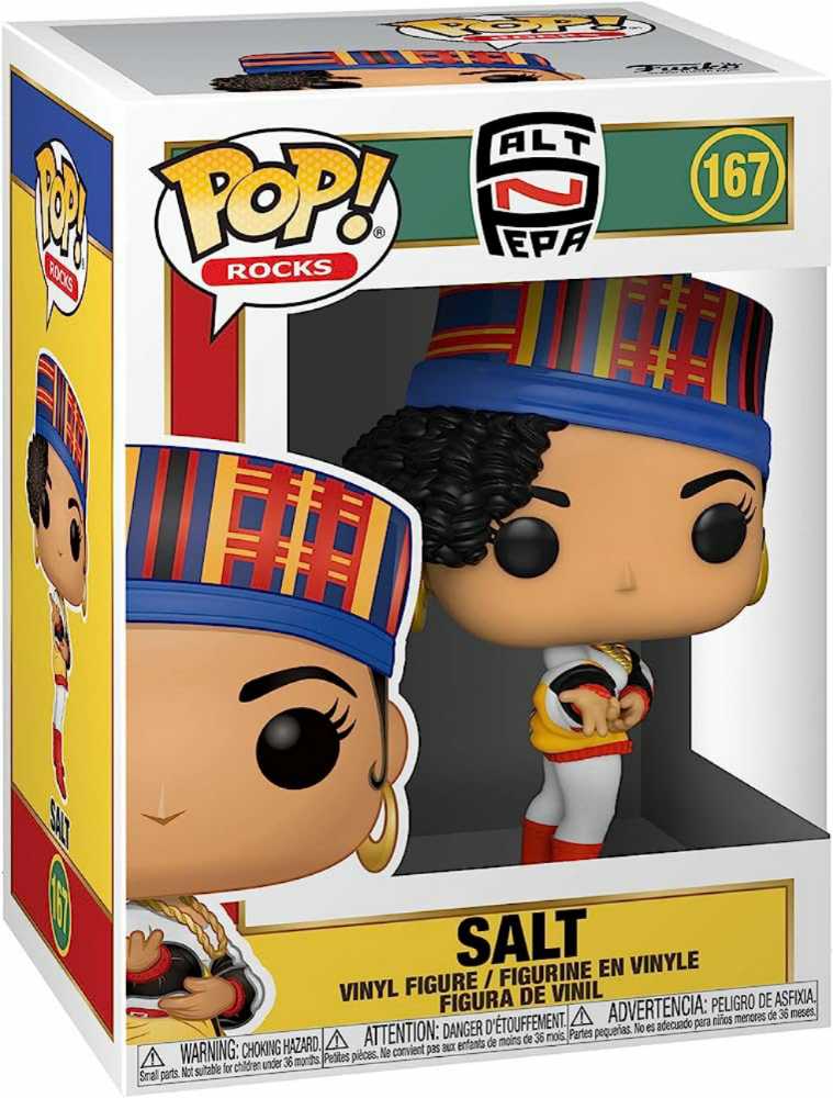 Salt N Pepa: Funko Pop! Salt-N-Pepa - Salt #167 - Funko Pop! Rocks (Salt N Pepa) action figure collectible [Barcode 889698453790] - Main Image 3